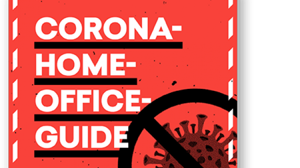 Abgebildet ist das Cover des Guides Corona Homeoffice von t3n