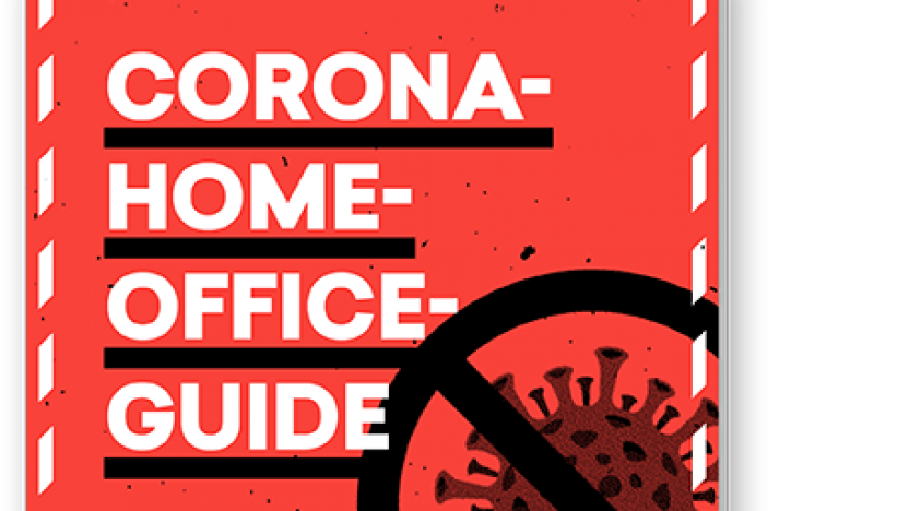 Abgebildet ist das Cover des Guides Corona Homeoffice von t3n
