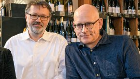 vinocentral-Geschäftsführer Alexander Marschall und Michael Bode-Böckenhauer